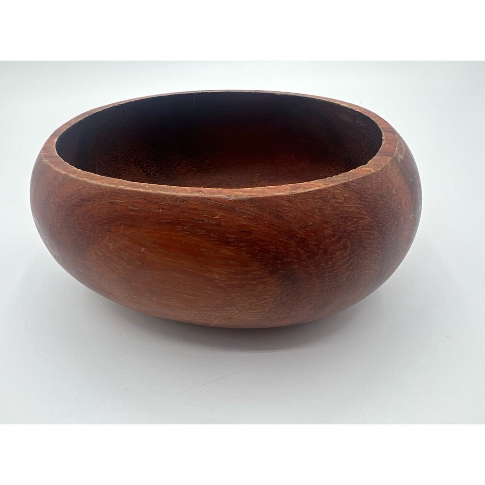 Mid-Century Modern Oval Bowl Made Of Myrtlewood Unique Piece